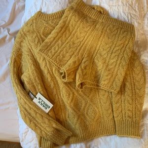 Daily drills chunky oversized knit sweater set !!